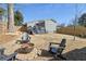 Inviting backyard area with a fire pit and comfortable chairs, perfect for outdoor gatherings at 853 Gaston Sw St, Atlanta, GA 30310