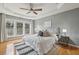 Spacious main bedroom featuring hardwood floors, trey ceiling and lots of natural light at 1016 Parkmont Way, Decatur, GA 30033