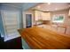 Updated kitchen featuring butcher block counters, built-in shelving and modern appliances at 1624 Beatie Ave, Atlanta, GA 30310