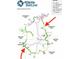 Map showcasing the Atlanta BeltLine, with different trail sections highlighted and labeled at 1624 Beatie Ave, Atlanta, GA 30310