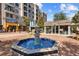 Outdoor view of the Avalon Town Center's shops and water fountain at 2620 Milford Ln, Alpharetta, GA 30009