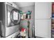 Functional laundry area with modern washer and dryer and ample storage space at 1015 Michigan Nw Ave, Atlanta, GA 30314