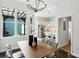 Bright dining area with a view of the backyard and an open kitchen at 611 Irwin Ne St, Atlanta, GA 30312