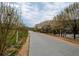 A walking path with blossoming cherry trees next to a street at 611 Irwin Ne St, Atlanta, GA 30312