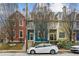 Attractive multi-colored townhomes provide a charming street view at 611 Irwin Ne St, Atlanta, GA 30312