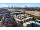 Aerial view showing a neighborhood and skyline at 975 Moda Dr, Atlanta, GA 30316