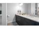 Modern bathroom with double vanity, granite countertops, and ample storage space at 975 Moda Dr, Atlanta, GA 30316