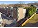 Aerial view of modern townhomes showcasing contemporary design and landscaping at 975 Moda Dr, Atlanta, GA 30316
