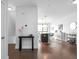 Open concept living space featuring hardwood floors and open layout at 975 Moda Dr, Atlanta, GA 30316