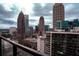 Wonderful city view from the balcony overlooking Atlanta's towering skyscrapers at 1280 W Peachtree Nw St # 3709, Atlanta, GA 30309