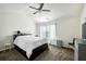 Spacious main bedroom with a ceiling fan and soft natural light at 3117 Haynes Park Dr, Lithonia, GA 30038