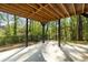 Spacious and covered patio with concrete flooring and wooded views at 4201 Brookview Se Dr, Atlanta, GA 30339