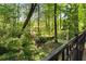 A wooded backyard featuring a fence at 4201 Brookview Se Dr, Atlanta, GA 30339