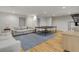 The basement features a cozy seating area and a ping pong table at 4201 Brookview Se Dr, Atlanta, GA 30339