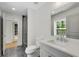 Bathroom featuring a glass shower and modern vanity at 4201 Brookview Se Dr, Atlanta, GA 30339