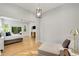 Bright primary bedroom with hardwood floors, a sitting area, and recessed lighting at 4201 Brookview Se Dr, Atlanta, GA 30339
