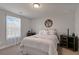 Inviting bedroom with a queen bed, decorative accents, and two bedside tables at 8050 Tristan Way, Whitesburg, GA 30185