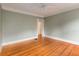Bedroom featuring neutral walls, a ceiling fan, and hardwood floors at 1007 Blue Ridge Ne Ave, Atlanta, GA 30306