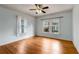 Light-filled bedroom with hardwood floors and views of the outdoors at 1007 Blue Ridge Ne Ave, Atlanta, GA 30306