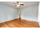 Bedroom with hardwood floors, neutral walls, and a ceiling fan at 1007 Blue Ridge Ne Ave, Atlanta, GA 30306