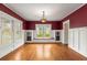 Dining room featuring hardwood floors, wainscoting, and a window seat at 1007 Blue Ridge Ne Ave, Atlanta, GA 30306