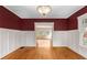 Dining room showcasing wainscoting and hardwood floors at 1007 Blue Ridge Ne Ave, Atlanta, GA 30306