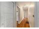 Hallway with hardwood floors and white trim throughout the home at 1007 Blue Ridge Ne Ave, Atlanta, GA 30306