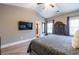 Main bedroom boasts vaulted ceiling, natural light and is adjacent to the ensuite bathroom at 873 Cedar River Se Ct, Marietta, GA 30067