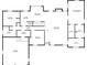 Home floor plan featuring primary bedroom, bedrooms, living room, kitchen and garage at 1603 Drowning Creek Rd, Dacula, GA 30019