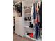 The closet features ample storage space with shelving and hanging areas for clothes and shoes at 23 Peggy Nw Ct, Marietta, GA 30064