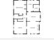 Simple floor plan illustrating room layout including bedrooms, kitchen, and living area at 2791 Pearl St, East Point, GA 30344