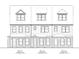 Detailed architectural rendering of the Greenfield elevation featuring a mix of window designs and brick detailing at 208 Village Overlook # J3, Canton, GA 30114