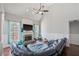 Bright living room boasts vaulted ceilings, fireplace, and lots of natural light at 2995 Barimore, Dacula, GA 30019