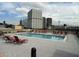 Rooftop pool with cityscape view provides a tranquil escape and a refreshing swim at 333 Nelson Sw St # 214, Atlanta, GA 30313