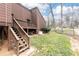 Backyard with a set of wooden stairs at 1511 Womack Rd, Atlanta, GA 30338