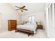 Comfortable bedroom features a ceiling fan, neutral walls, and closet doors at 1511 Womack Rd, Atlanta, GA 30338