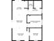 Detailed floor plan showcasing the layout of the home, including the kitchen, bedrooms, and bathrooms at 1164 Sandtown Sw Rd, Marietta, GA 30008