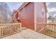 Close up view of wooden deck with stairs leading to the yard at 60 Kyler Way Way, Dallas, GA 30157