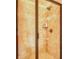 Walk-in shower with neutral tile, bronze fixtures, and glass door at 200 Baumgard Way, Locust Grove, GA 30248