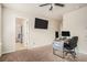 Spacious office with modern desk setup, neutral carpet, and ample natural light at 5288 Clingman Ct, Douglasville, GA 30135