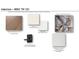 A display of the interior selections: engineered hardwood, wall color, door hardware, and floor tile at 161 Wards Crossing Way # 121, Johns Creek, GA 30022