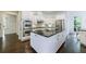 Spacious kitchen featuring stainless steel appliances and an island with granite countertops at 1617 Windsor Ne Pkwy, Brookhaven, GA 30319