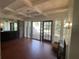 Unique living space with brick accents, sliding glass door, and a stylish ceiling at 3683 N Stratford Ne Rd, Atlanta, GA 30342