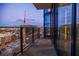 Scenic balcony view overlooking the cityscape with modern glass railings and clear city view at 788 W Marietta Nw St # 1302, Atlanta, GA 30318
