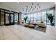 Bright lobby featuring modern seating, large windows, and contemporary lighting fixtures at 788 W Marietta Nw St # 1302, Atlanta, GA 30318