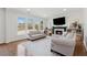 Inviting living room with a fireplace, large windows, and hardwood floors at 2815 Chandler Grove Dr, Buford, GA 30519