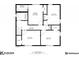 Upstairs floor plan showing primary bedroom, three secondary bedrooms, and two bathrooms at 2134 Elinwood Dr, Atlanta, GA 30344