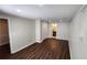 Finished basement with new flooring and a full bathroom at 2232 Addison Nw Pl, Atlanta, GA 30318