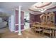 Elegant dining room with hardwood floors and decorative tray ceiling at 281 Laney Dr, Locust Grove, GA 30248