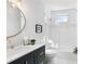 Elegant bathroom featuring modern fixtures, vanity, and glass-enclosed shower at 1116 Piedmont Ne Ave # 12, Atlanta, GA 30309